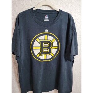 NHL Boston Bruin Black T shirt Majestic XL #1 Dad